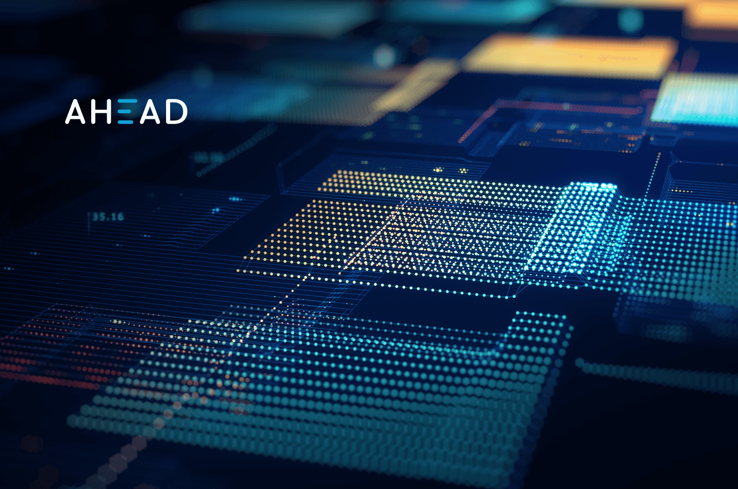 an abstract image depicting computer chips